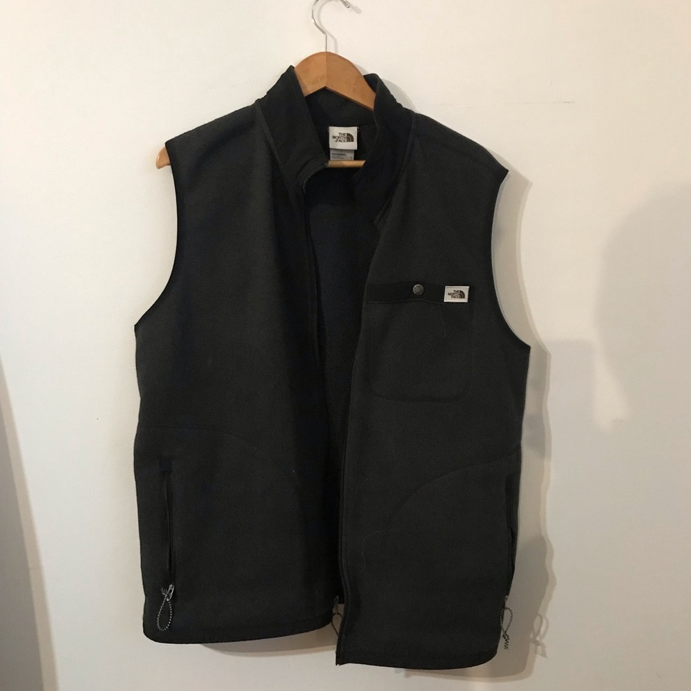 The Northface Black Fleece Zip Up Vest